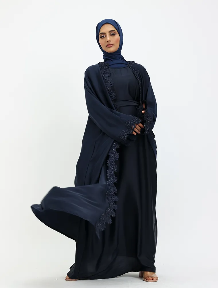 Navy 2 Piece Amara Abaya